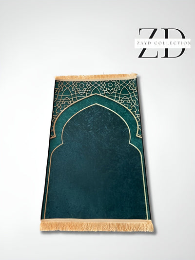 Tapis de prière luxe  Vert / 50x90cm(enfant)